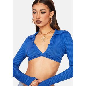 Outta My Hands Ribbed Crop Top